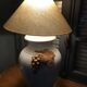 Ceramic lamp in the shape of a bunch of grapes.