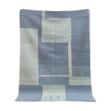 Modern blue kilim carpet