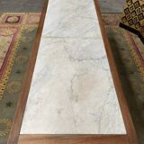 Louis Philippe marble farmhouse loom table