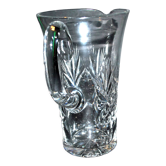 Pitcher in richly cut crystal, 1950