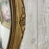 Antique oval mirror (44x33cm)