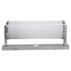 1930s Bauhaus tubular wall light, chrome & glass, Czechoslovakia