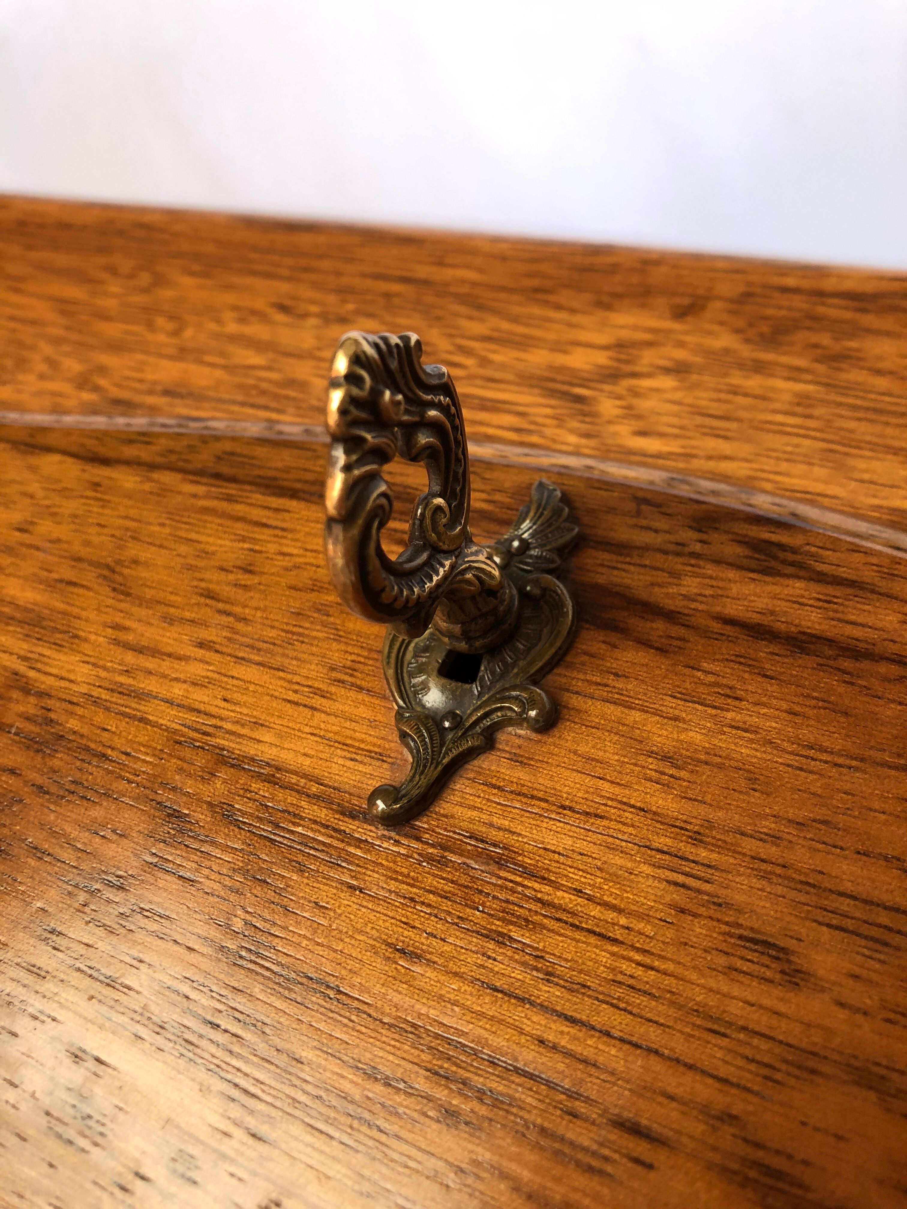 Louis XV donkey back desk in oak