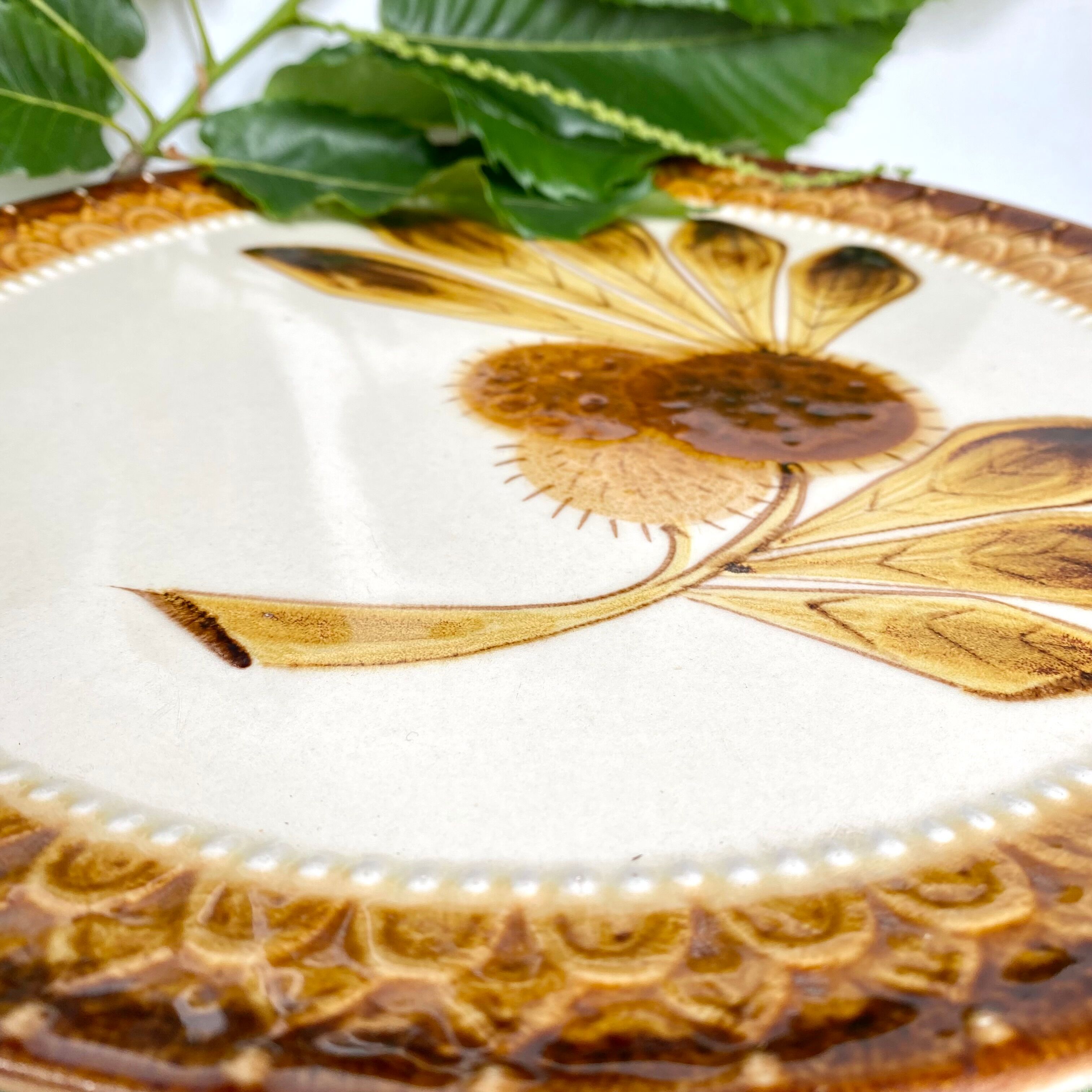 Vintage footed pie dish