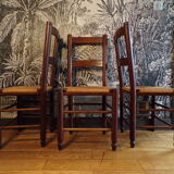 Set 3 mulched brutalist chairs
