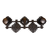 Rattan wall coat rack 1970’s