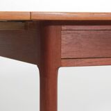 Scandinavian teak desk with 2 flaps