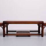 Drexel Chippendale Coffee table and 2 insert Tables 1970s