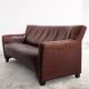 Oxblood leather sofa DeSede DS-72b