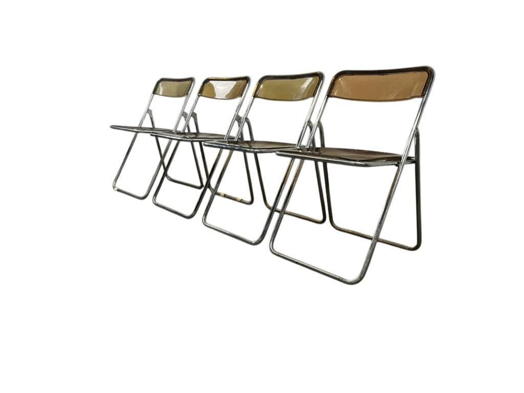 Set of 4 vintage 'plia castelli' chairs