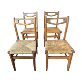 4 chairs by Guillerme and Chambron