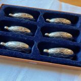 6 metal turtle knife rests, Silea