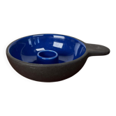 Vintage Danish Blue Ceramic Candleholder from Stelton
