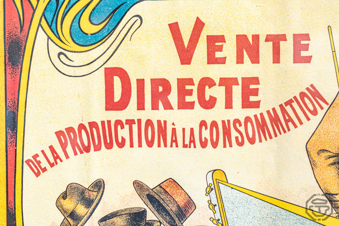 Former Orleans Chapelery Advertising Poster 1900