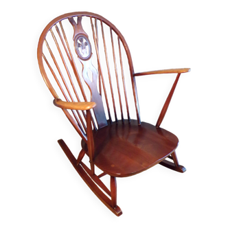 Fauteuil Ercol rocking chair scandinave