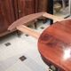 Oval dining room table