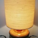 Ceramic lamp wood effect