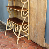 Vintage rattan shelf