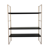 Modular wall shelf in twisted brass