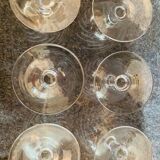 6 crystal glass glasses from the 1970s
