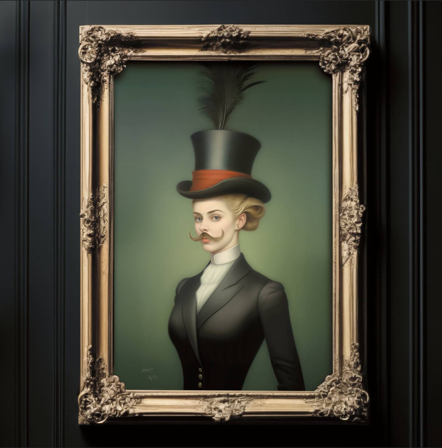 Portrait ancien - série “Les moustachu-e-s”
