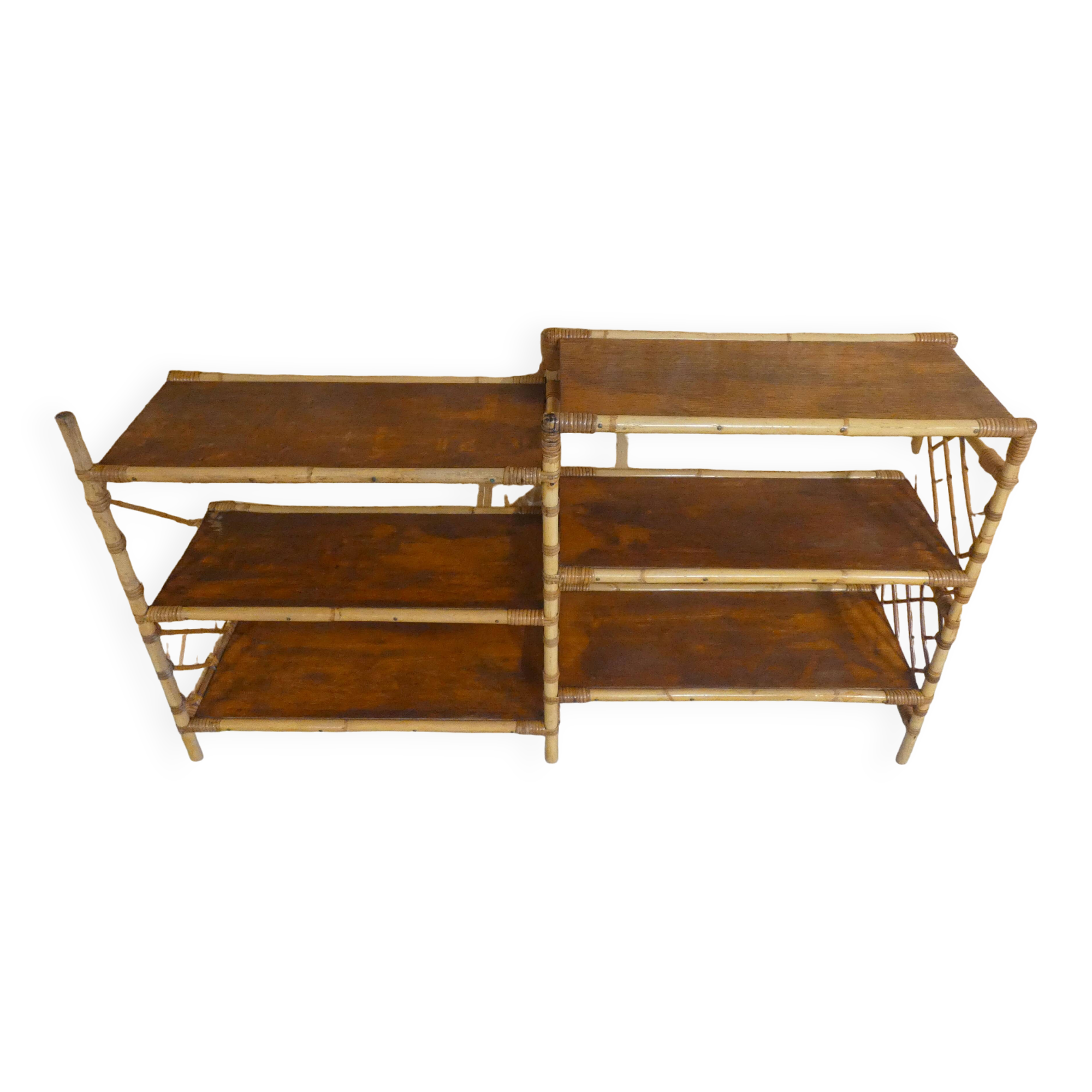 Rattan console shelf sideboard