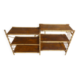 Rattan console shelf sideboard