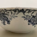 Boulenger blue ironstone salad bowl with Floréal pattern