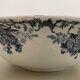 Boulenger blue ironstone salad bowl with Floréal pattern