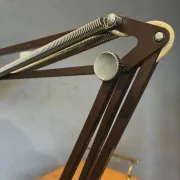 Luxo L-1 architect desk lamp by Jacob Jacobsen, brown, 1960s