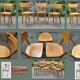 Lot 9 baumann bistro chairs and various