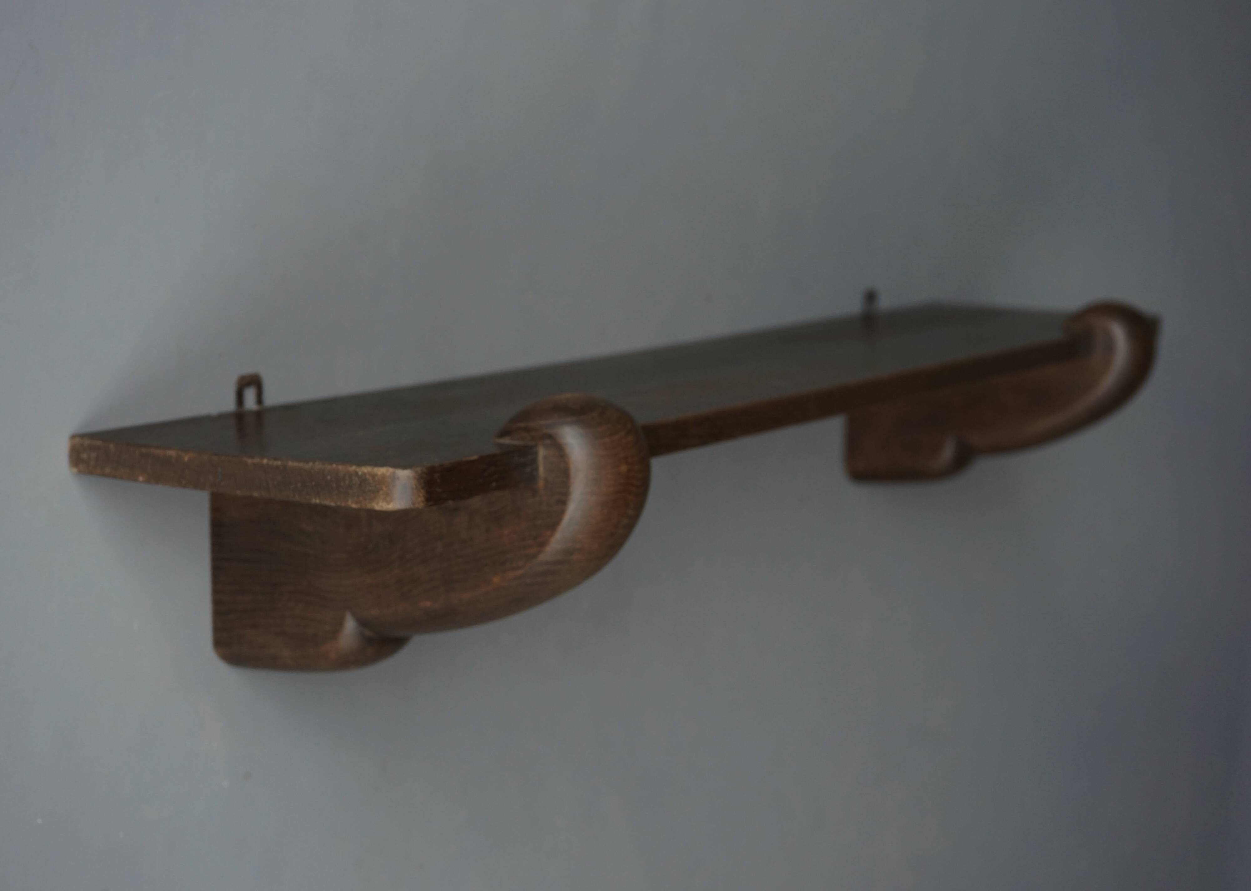 Amsterdam School, Art Deco Wall Shelf, 1920s