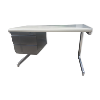 Desk 70s in metal and chrome