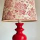 LAMPE Céramique Mûriers ANNEES 70
