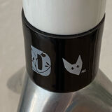 Lamp base, rocket shape, Deshoulières porcelain