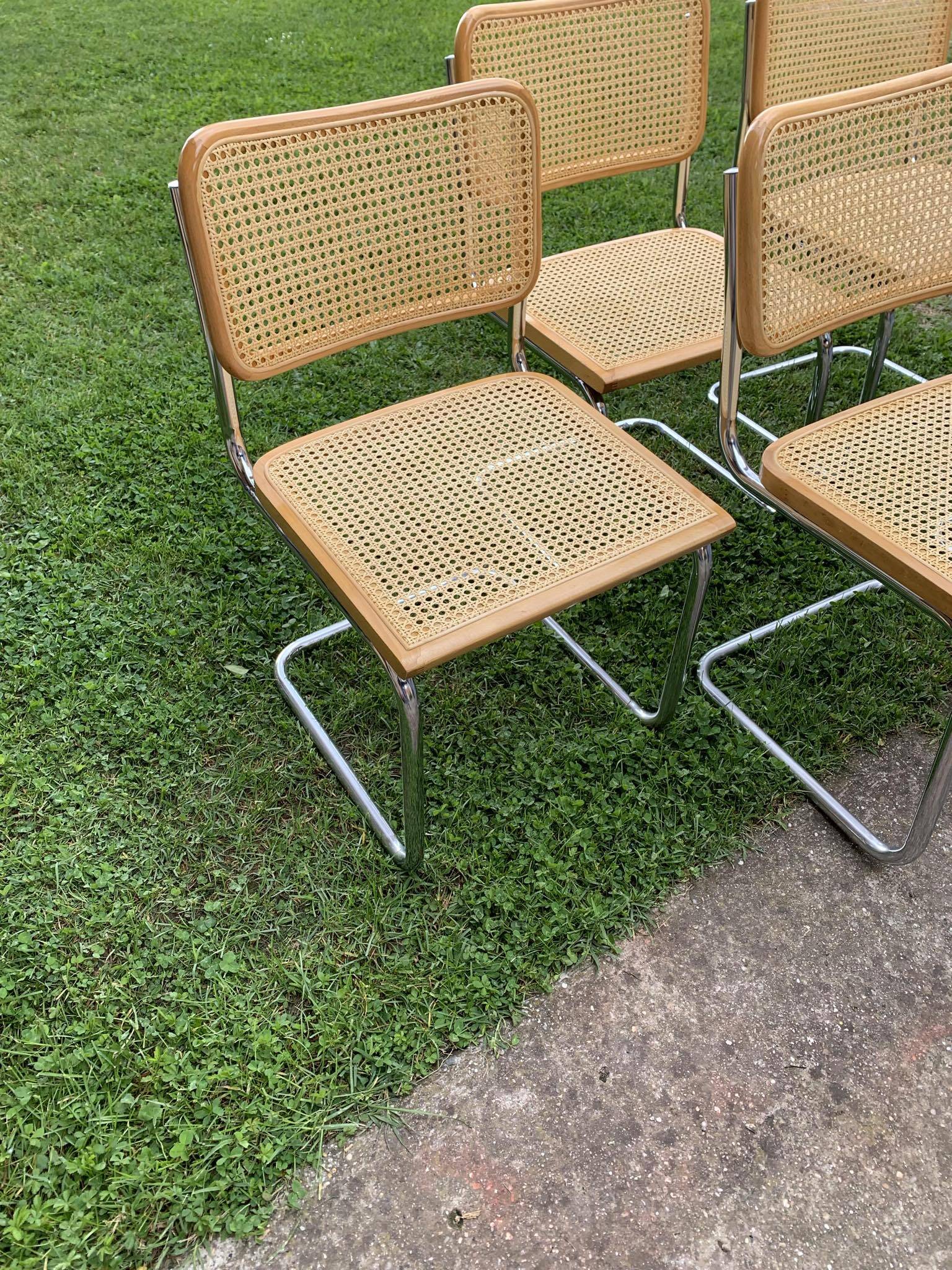 6 chaises Cesca de Marcel Breuer