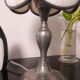 Tin lamp, stained glass, mushroom