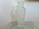 Frosted glass vase, made in Italy, decorated with apples and grapes