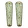 Monumental Green Murano Glass Wall Sconces From Italy – Set of Two