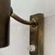 Pair of vintage adjustable wall lights, solid brass, France 1940