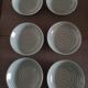 Set of 6 faience cups from Longchamps 1970s