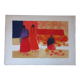 Lithographie de Bernard Cathelin, Marché mexicain, 1965