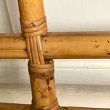 Vintage rattan and bamboo headboard