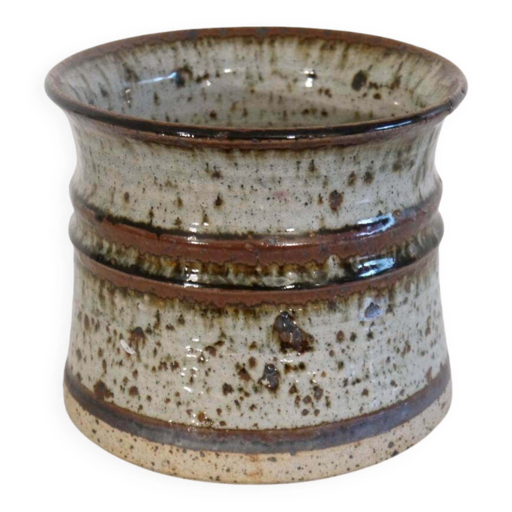 Danish glazed stoneware trinket dish, 1960s