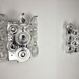 Pair of oscar torlasco wall lamps, murano glass, italy, 1970