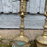 Old pair of candlesticks