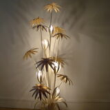 Vintage floral floor lamp Hans Kogl