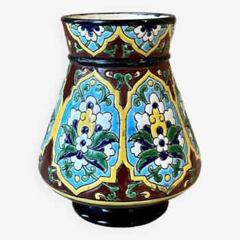 Small enamel vase - Vieillard Bordeaux