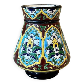 Small enamel vase - Vieillard Bordeaux