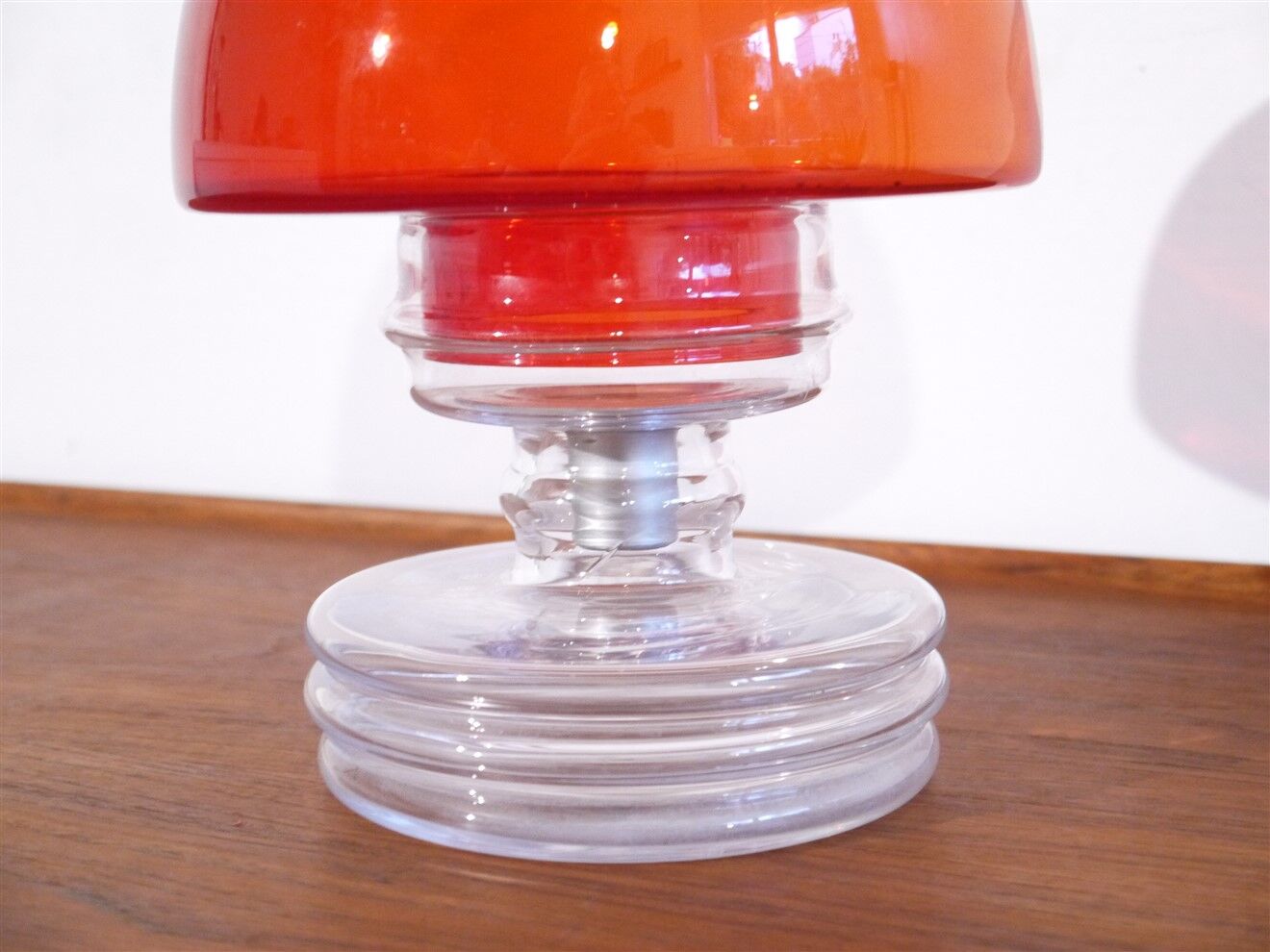 Finnish glass candle holder by Nanny Still 1960